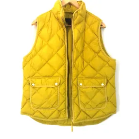 J Crew Mustard Puffer Vest- Size L