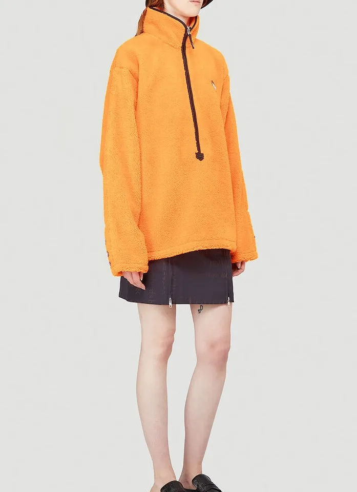 Ader Error Faux Shearling Pullover Jacket