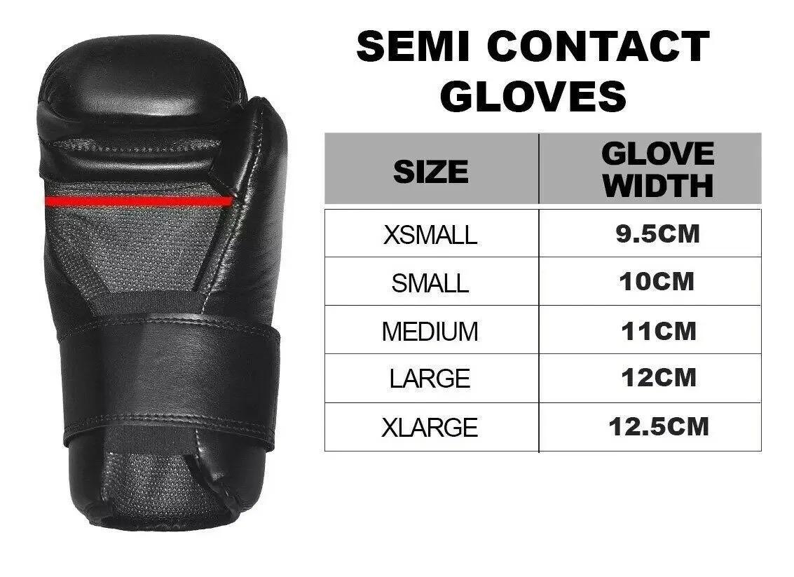 adidas Karate Mitts Semi Contact Gloves Taekwondo Black