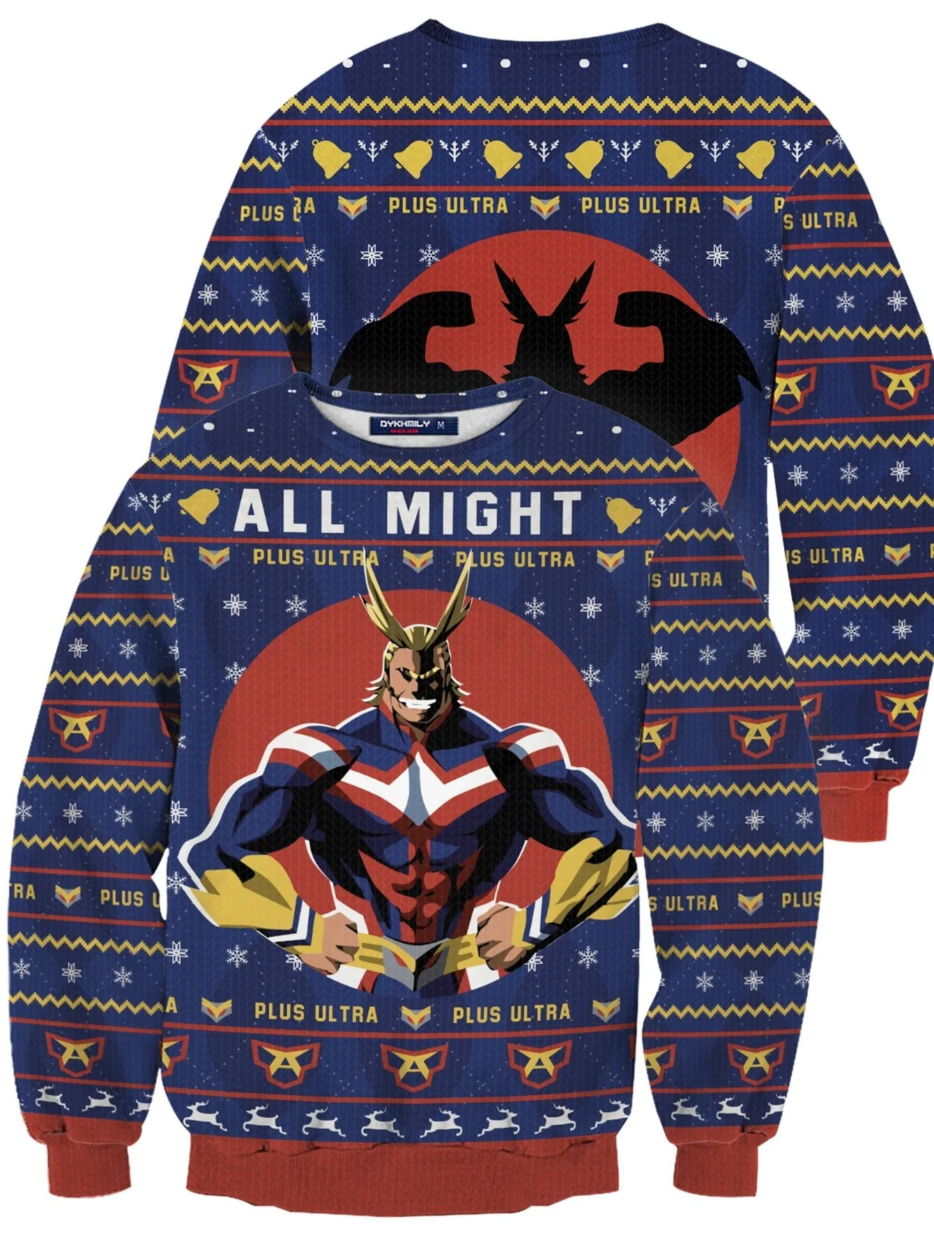 All Might Christmas Unisex Wool Sweater