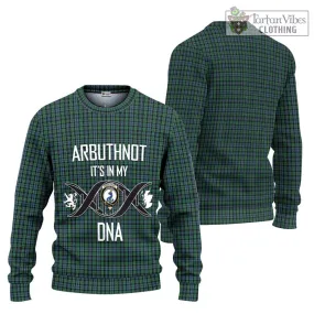 Arbuthnot Tartan Ugly Sweater with Family Crest DNA In Me Style