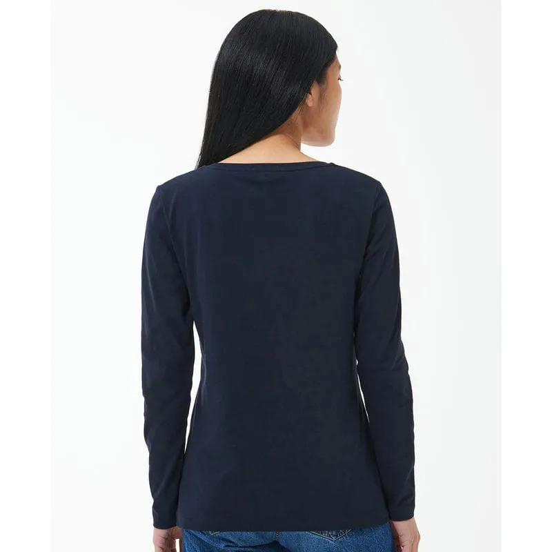 Barbour Homeswood Ladies Long Sleeve Tee - Navy Pheasant