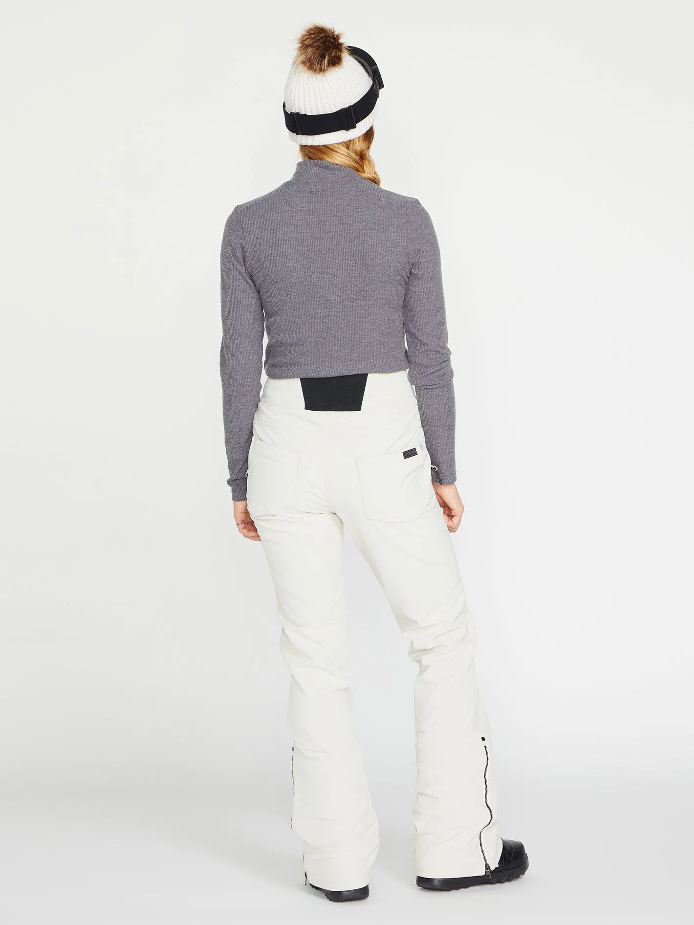 Battle Stretch High Rise Trousers - Off White