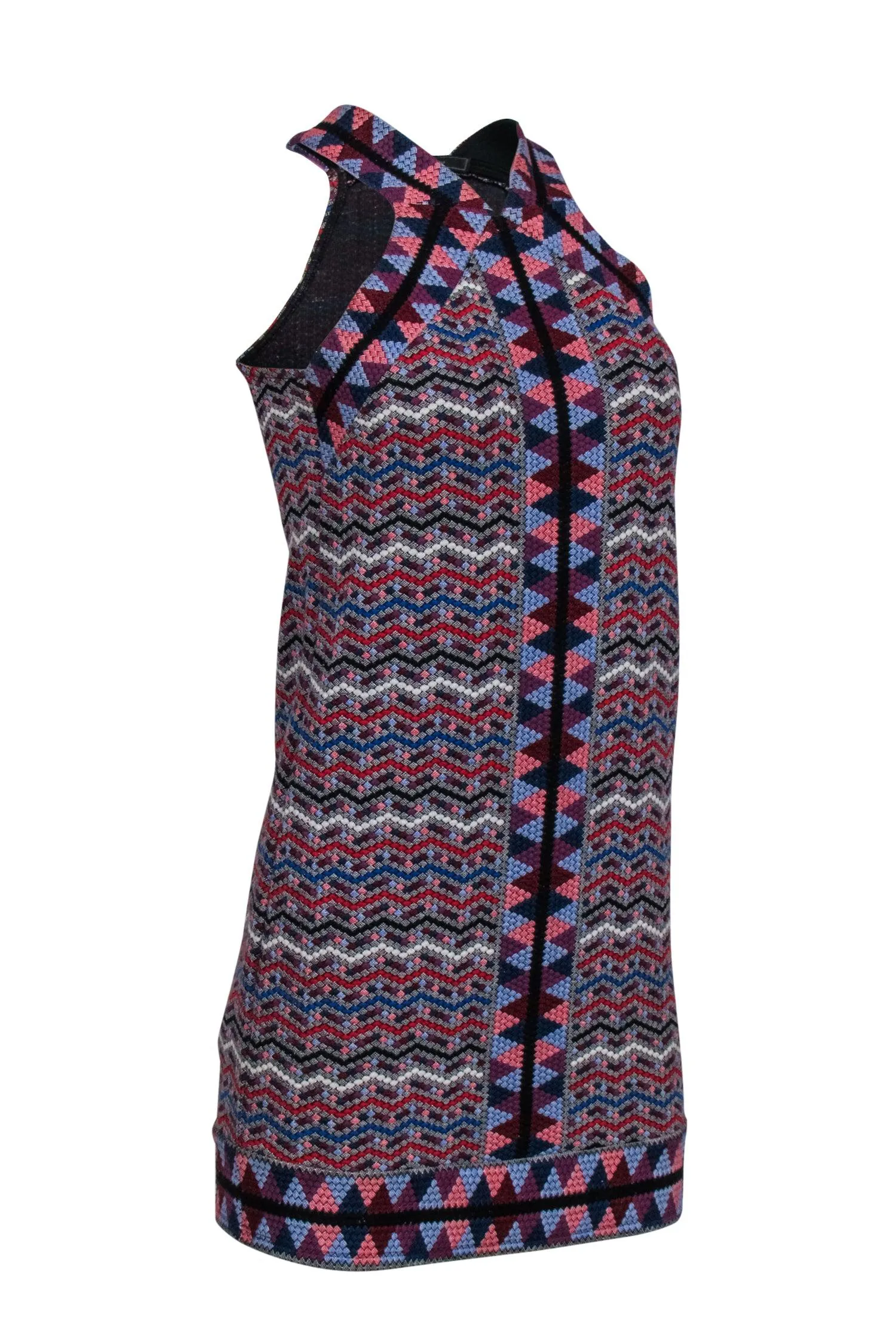 BCBG Max Azria - Multi Colored Mosaic Patterned Mini Dress Sz XXS