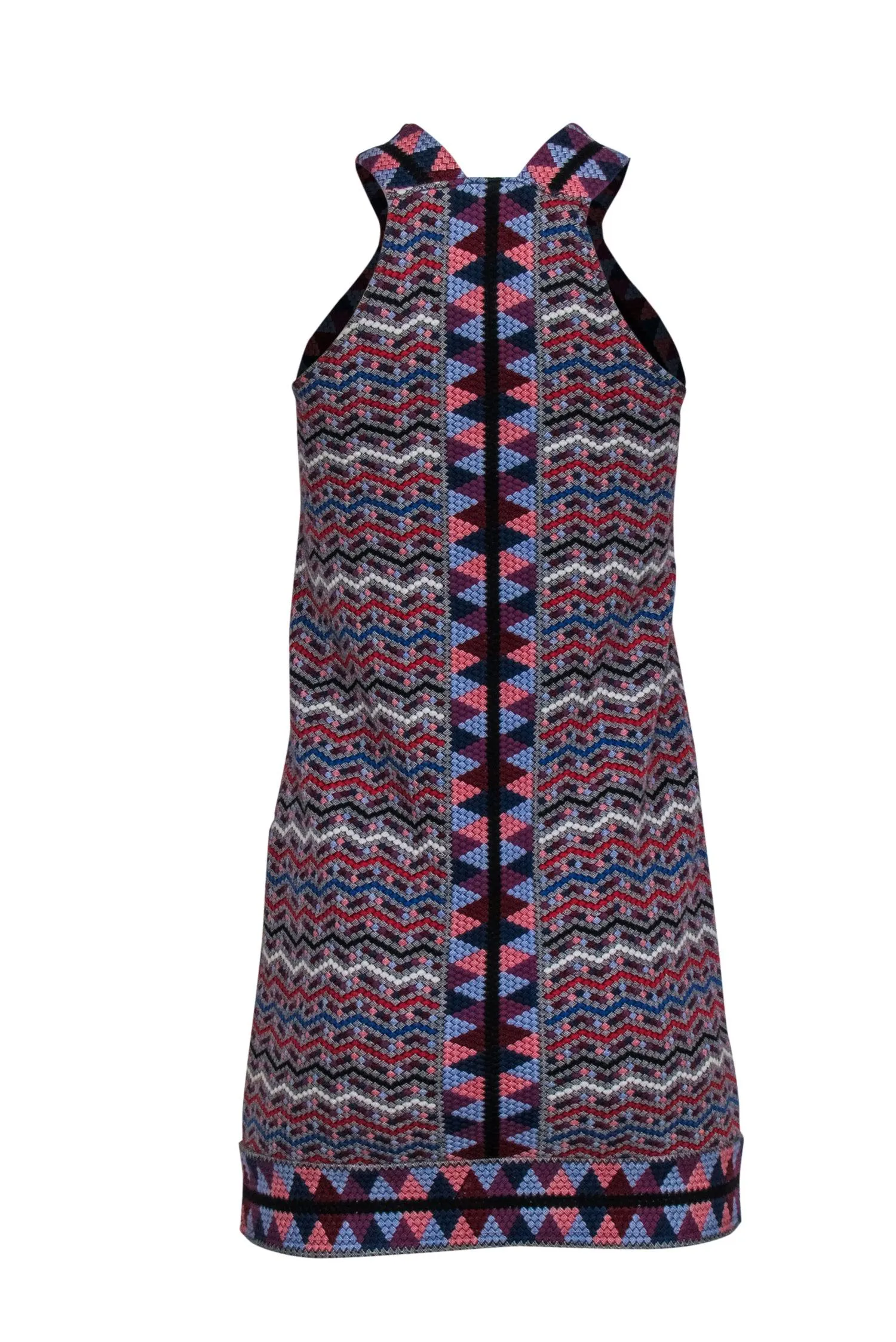 BCBG Max Azria - Multi Colored Mosaic Patterned Mini Dress Sz XXS