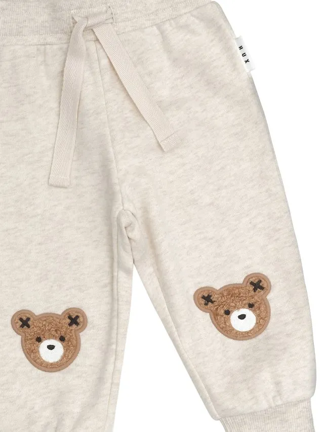 Beige Furry Hux Sweatpants