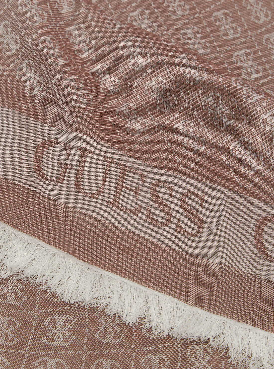 Beige Tan Shemara Jacquard Scarf