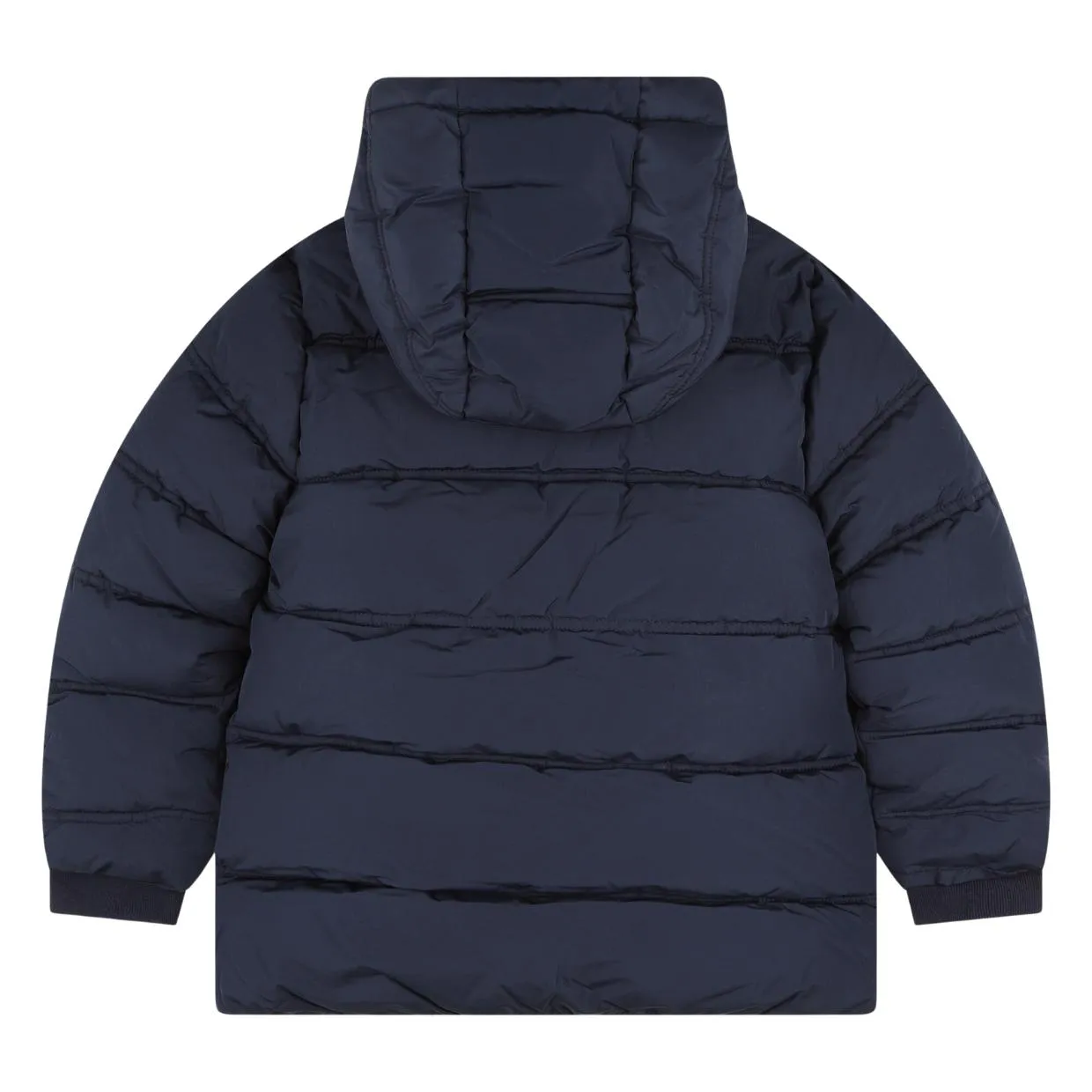 BOSS Kids Logo Navy Puffer Jacket