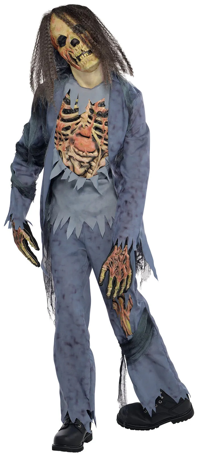 Boys Skeleton Ghoul Zombie Corpse Halloween Costume