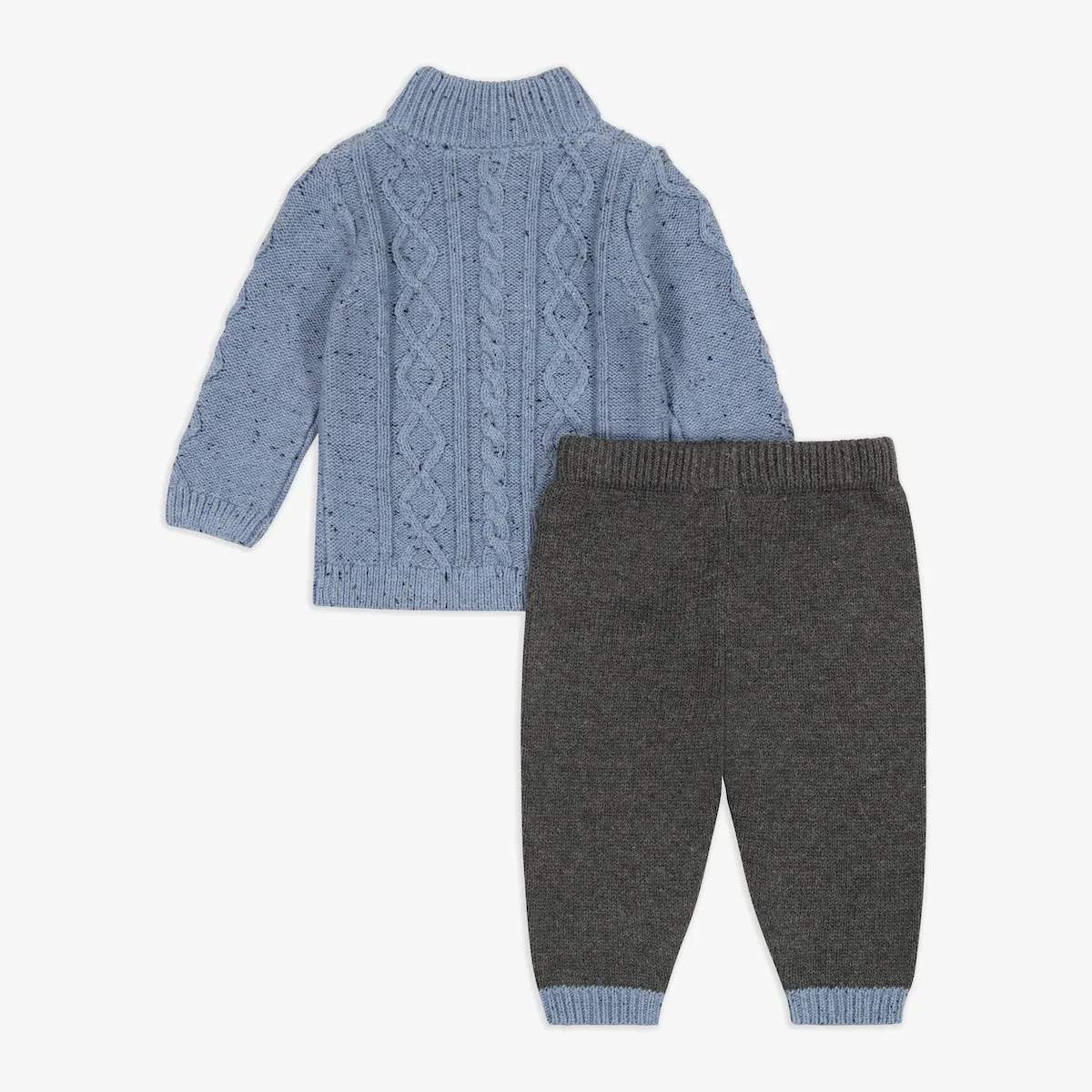 CABLE SWEATER TOP & SWEATER PANT SET