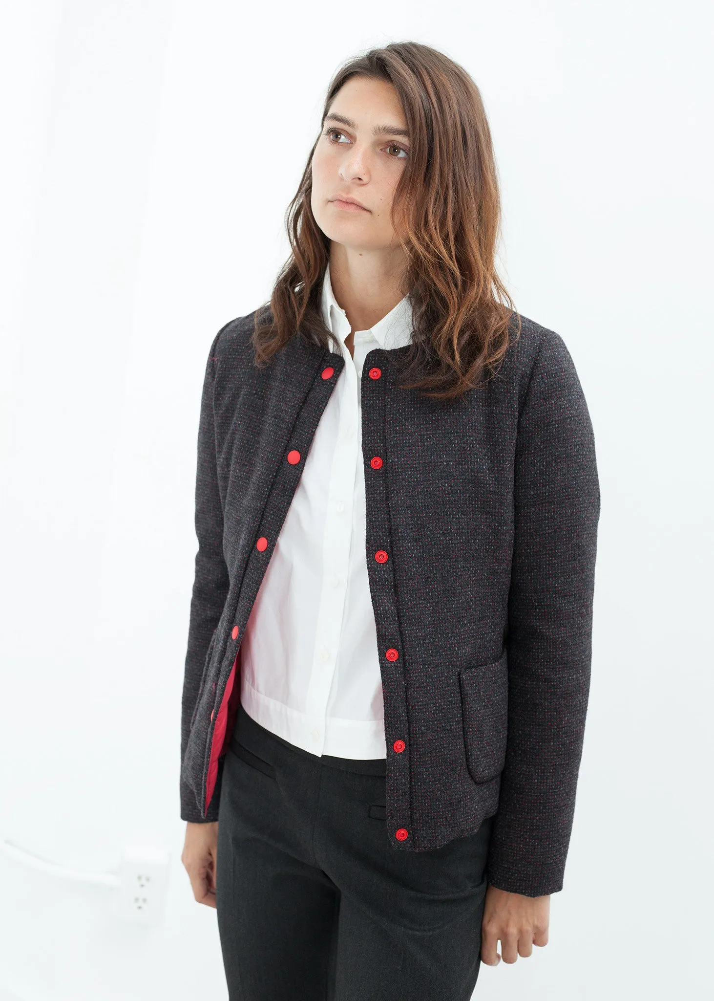 Camelia Reversible Jacket in Black/Red