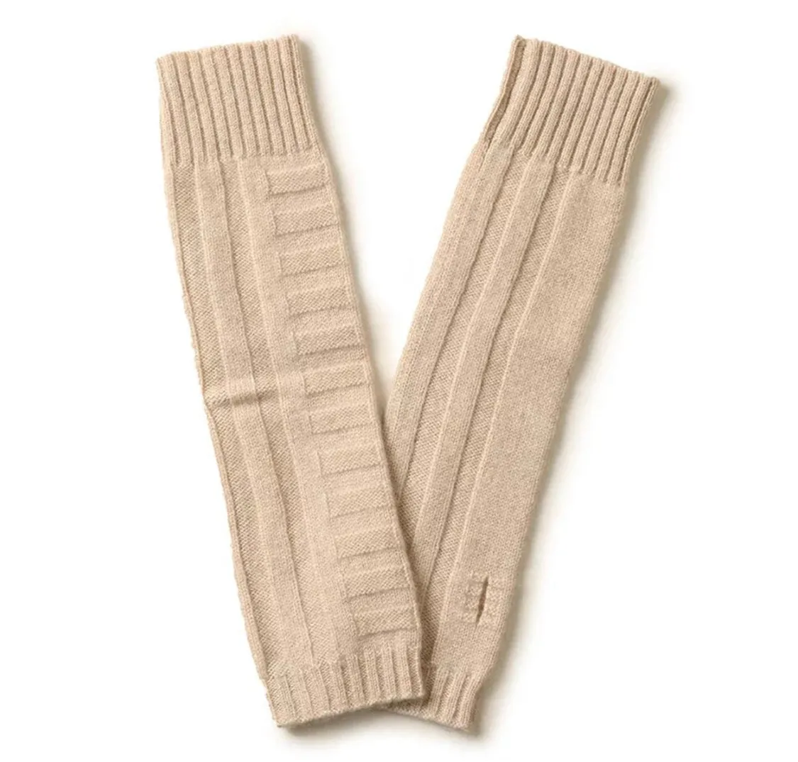 Cashmere fingerless gloves / sleeves