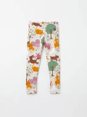 Cats & Dogs Print Kids Leggings