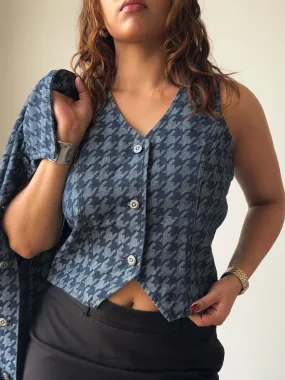 Classic Houndstooth Vest Top