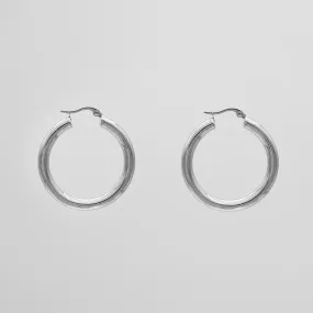 Classic Silver Filled Hoops