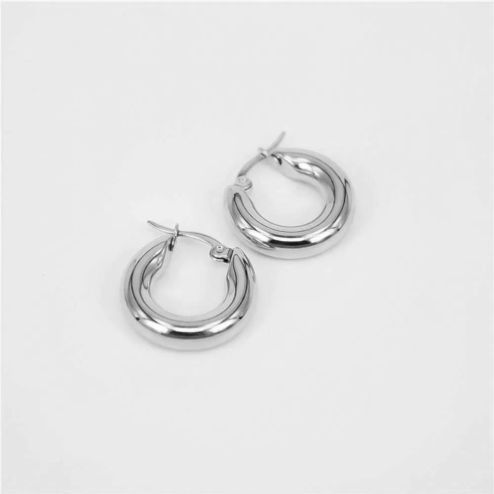 Classic Silver Filled Hoops