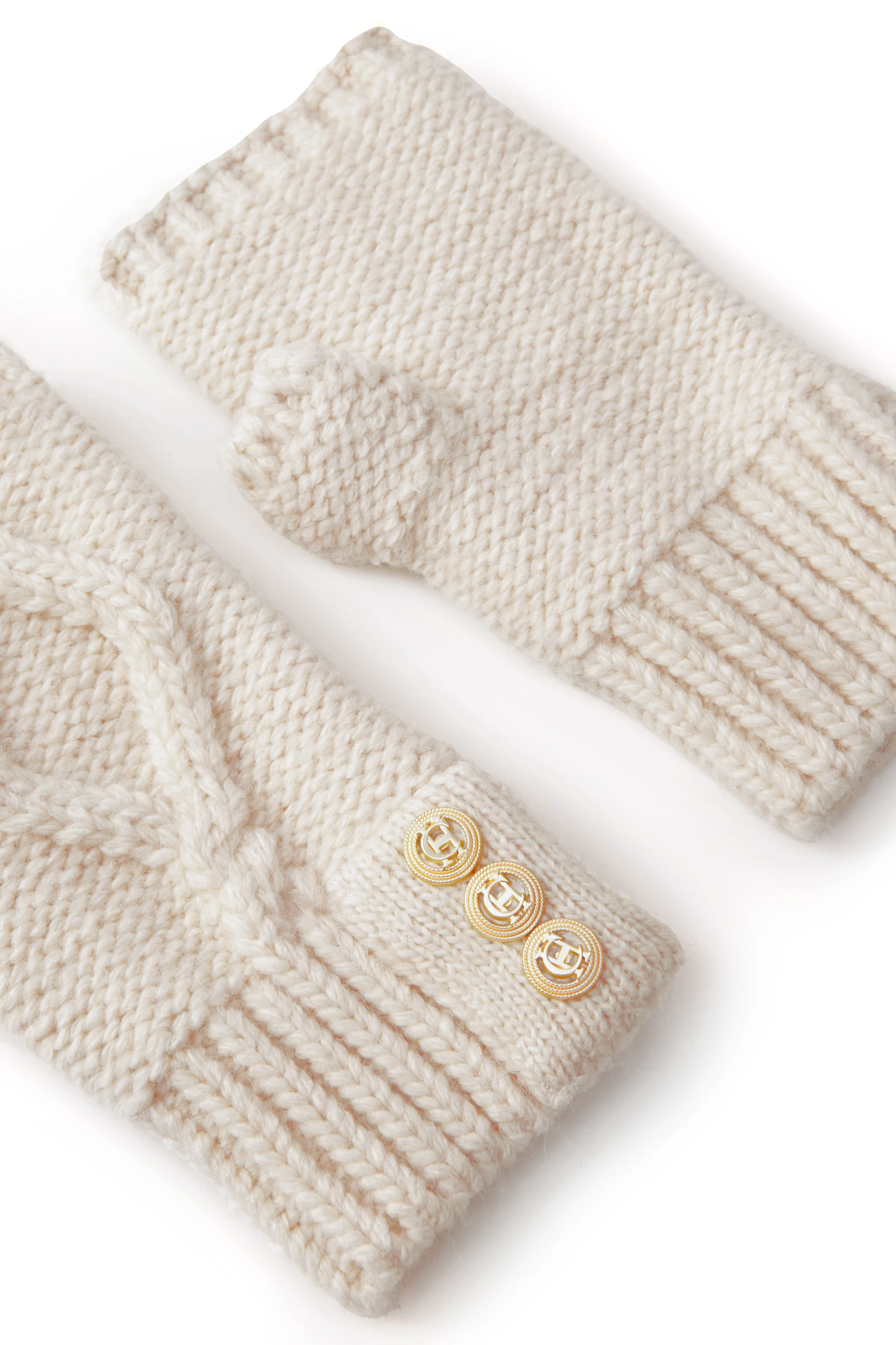 Cortina Fingerless Gloves (Oatmeal)