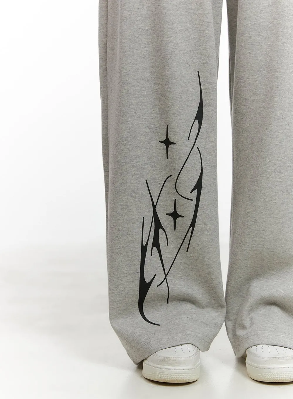 Cozy Banded Graphic Sweatpants CG423