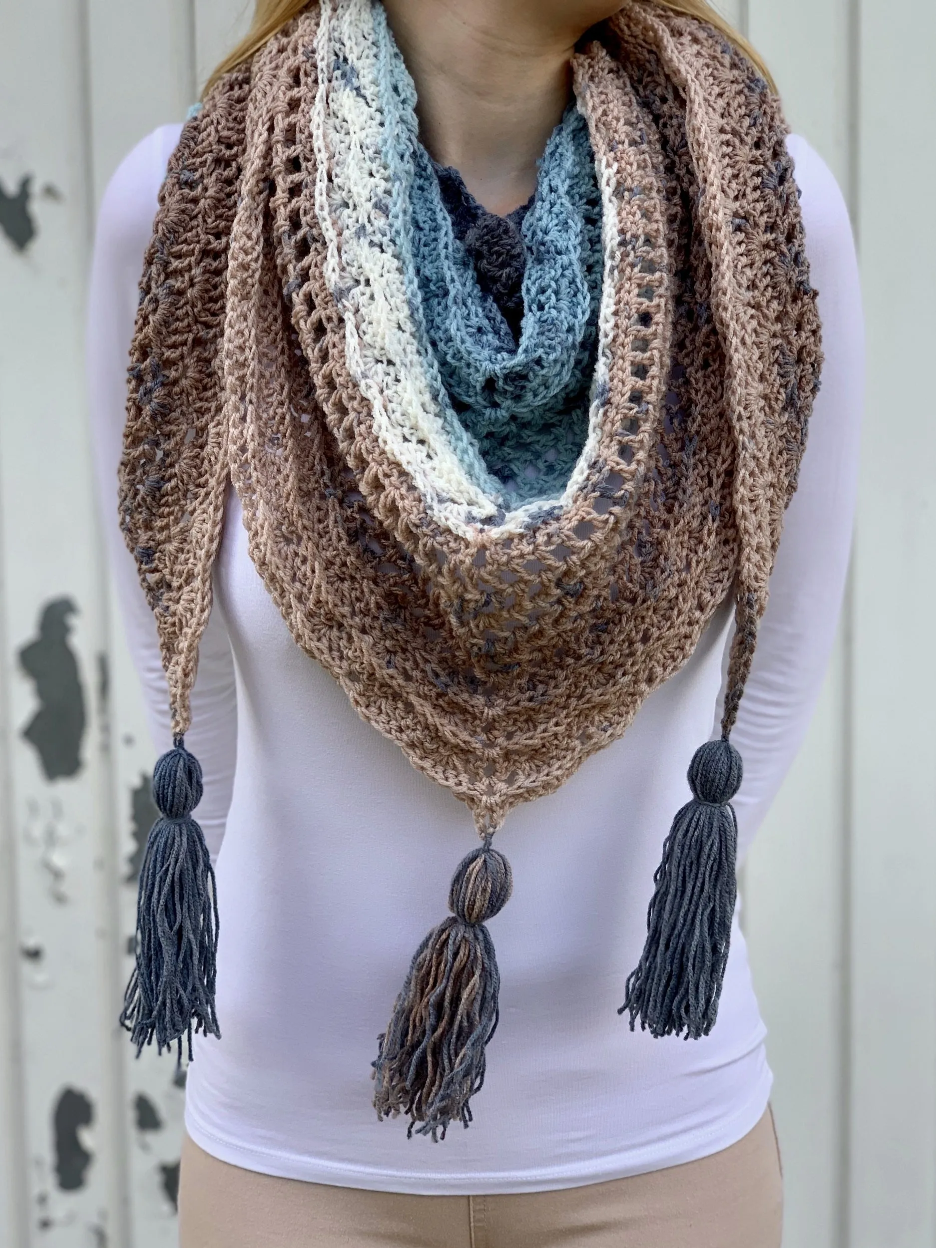 Crochet Kit - Shell Wave Shawl