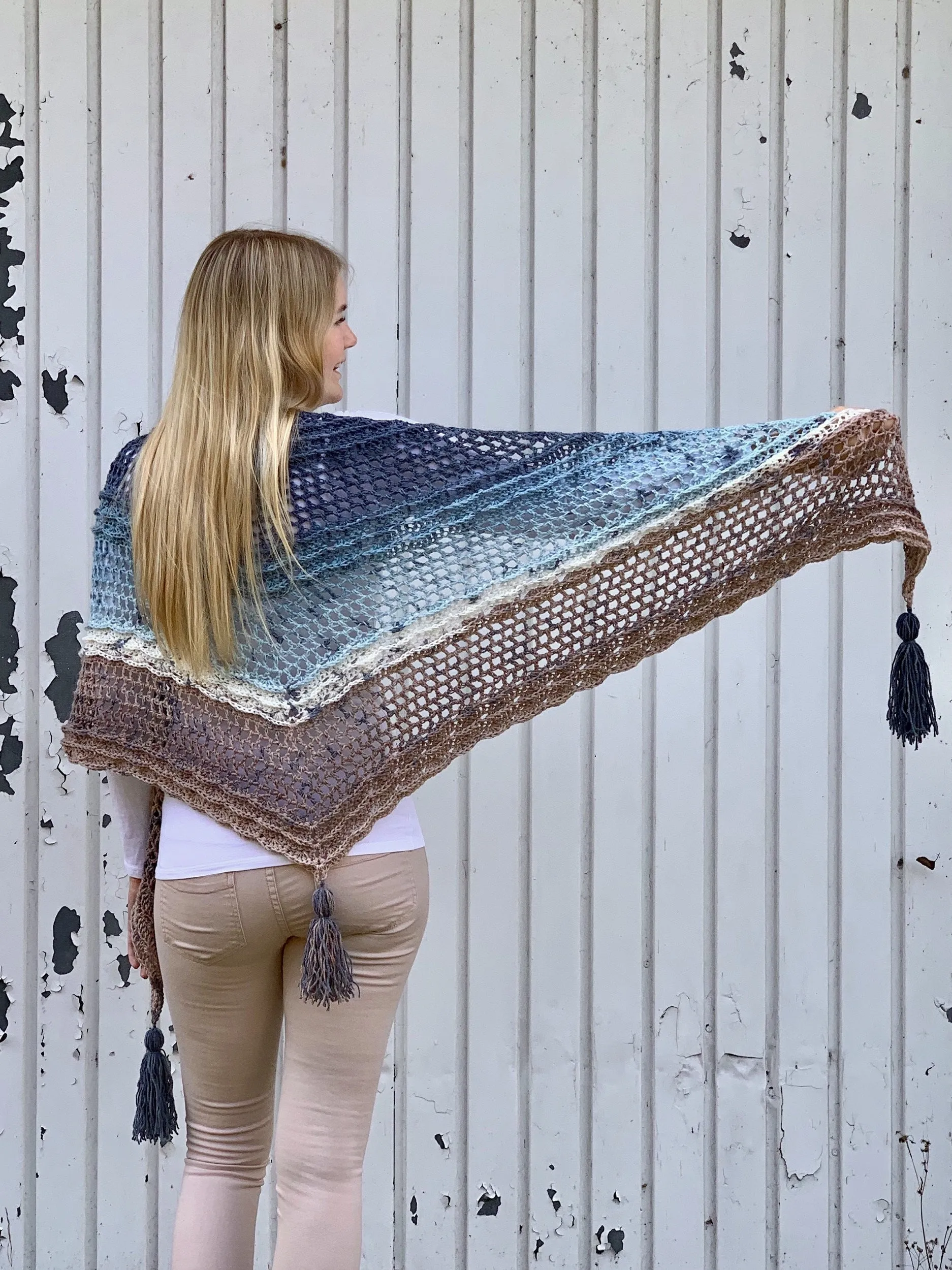 Crochet Kit - Shell Wave Shawl