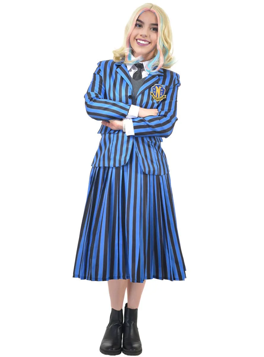 Deluxe Teen Girls Enid Nevermore Uniform Halloween Costume