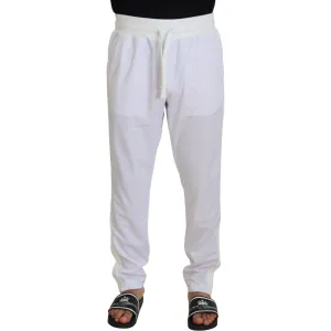 Dolce & Gabbana Elegant White Jogger Pants for Sophisticated Comfort