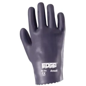 EDGE 40-105 ORIG NITRILEFOAM KNIT LINED - 40-105 Nitrile Gloves, Slip-On Cuff, Cotton Lined, Gray