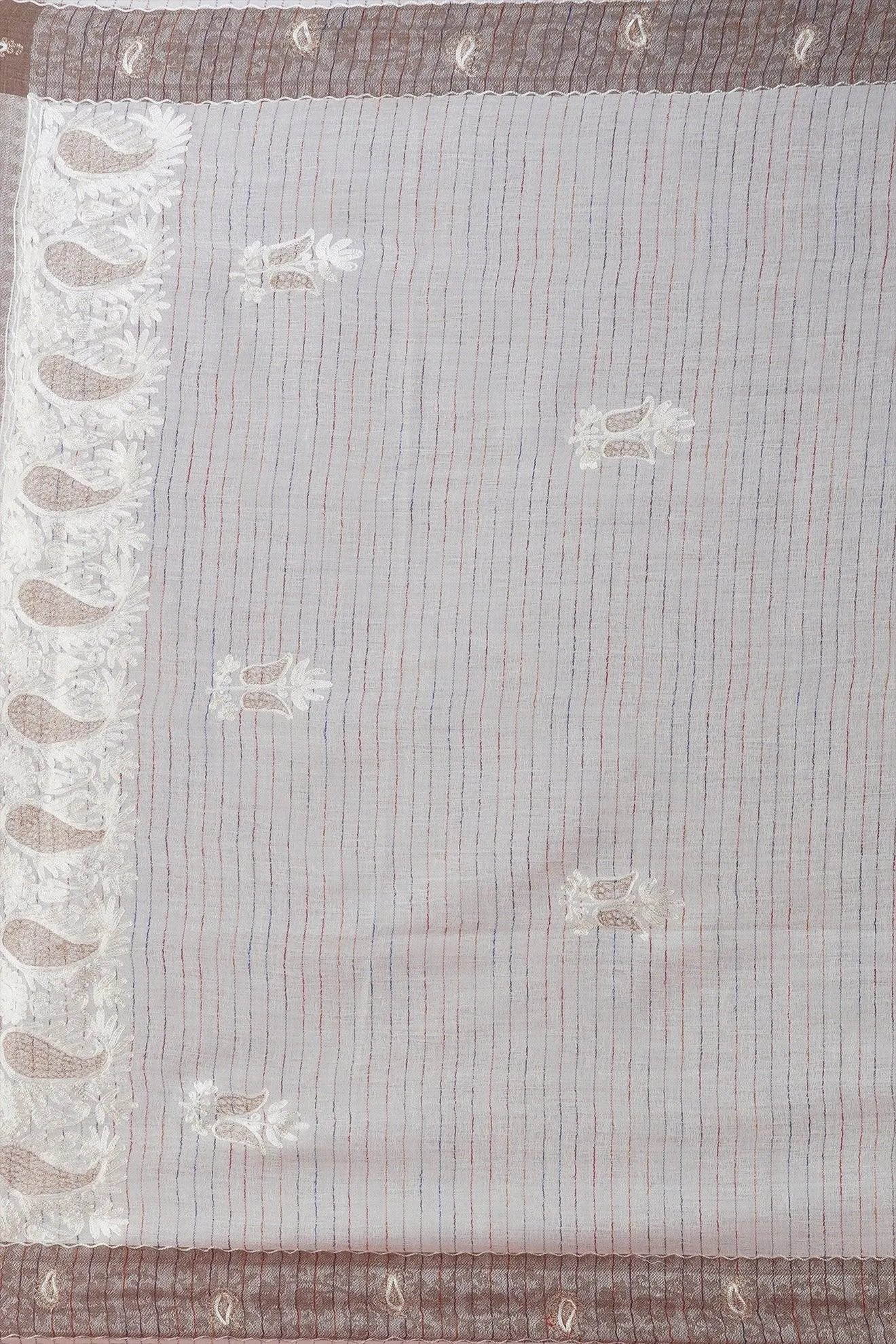 Ethnic Embroidered Pure Woolen Shawl ST-13