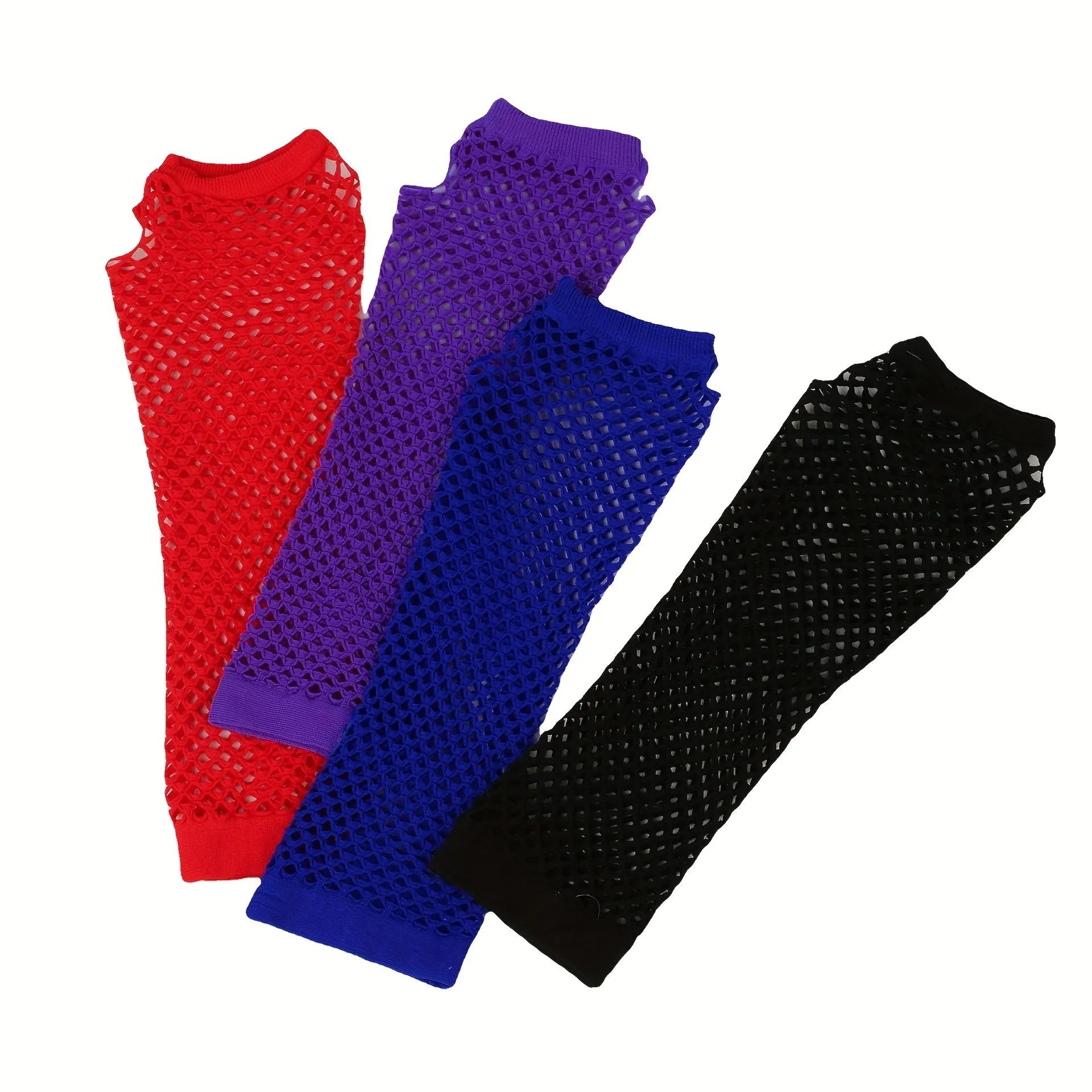 Fishnet Long Gloves for Punky Nightclub Style