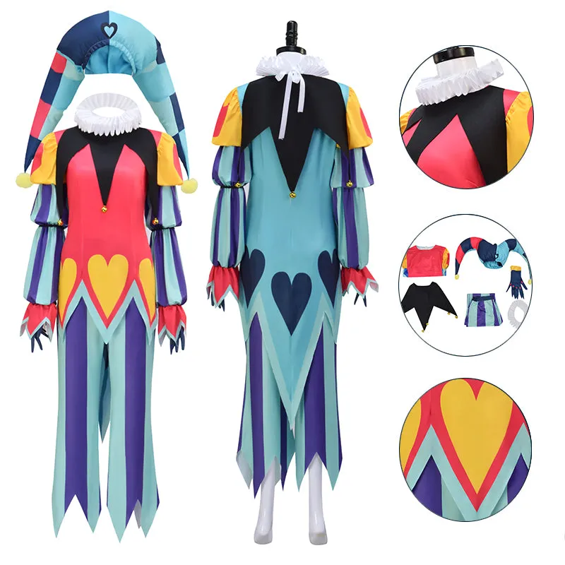 Fizzarolli Cosplay Hazbin Hotel Helluva Boss Costume Fizzarolli Clown Outfit BEcostume