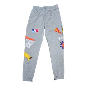 FW/24 SIA "GREY" PUFF PRINT SWEAT PANTS