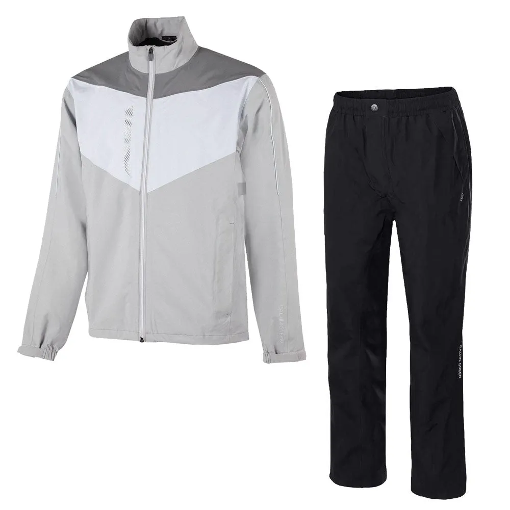 Galvin Green Armstrong/Andy Waterproof Suit - Cool Grey/Sharkskin/White - Black