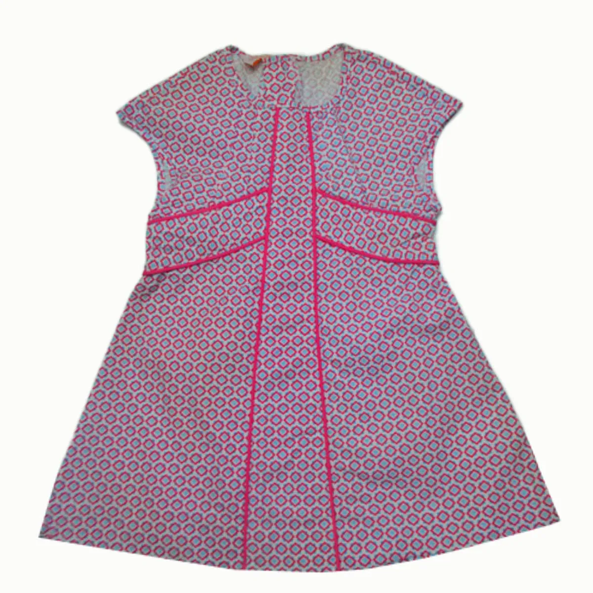 Girls Dress | Frock | Geometric Print | Age 2-6 Years