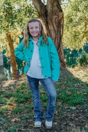 Girls Wrangler Dusty Jade Corduroy Jacket