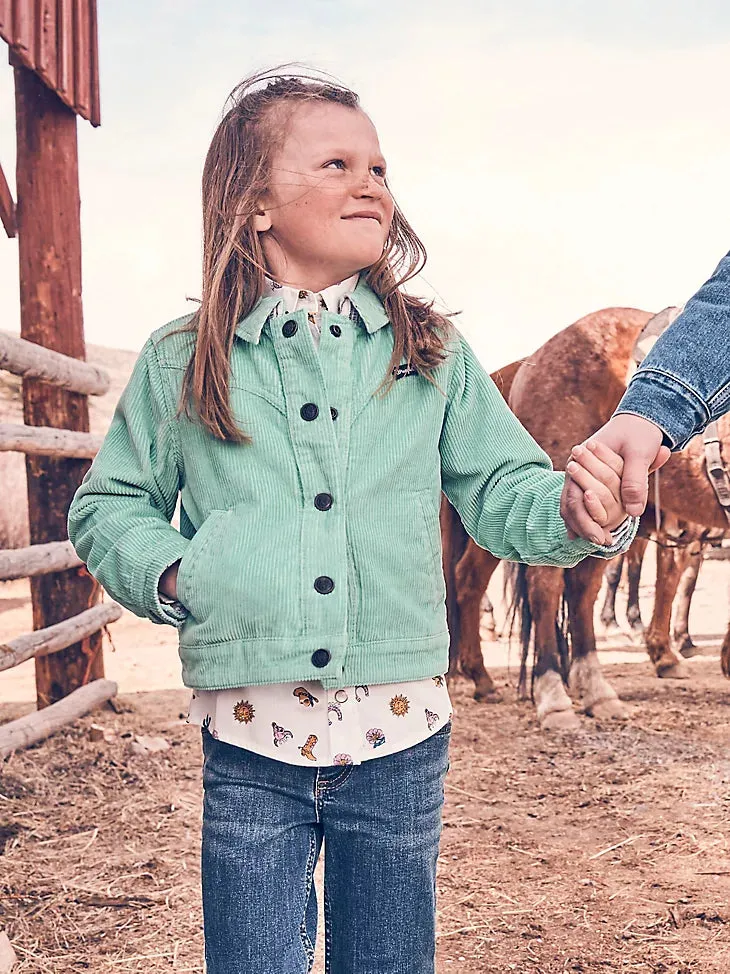 Girls Wrangler Dusty Jade Corduroy Jacket