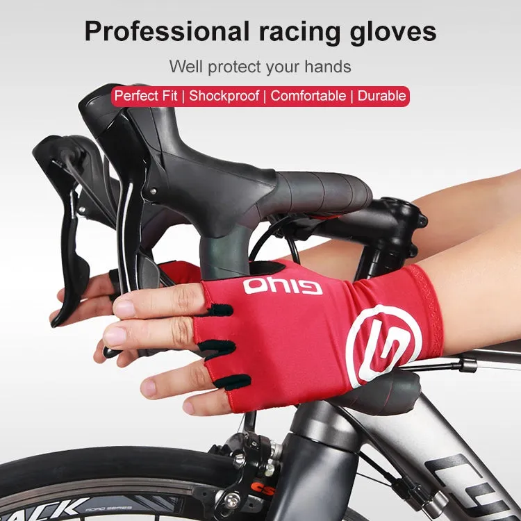 GIYO Outdoor Half-Finger Gloves Mountain Road Bike Cycling Gloves, Size: XL(Black)