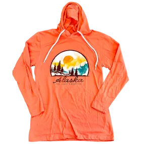 Golden Globe Mountain Alaska Hooded T-shirt