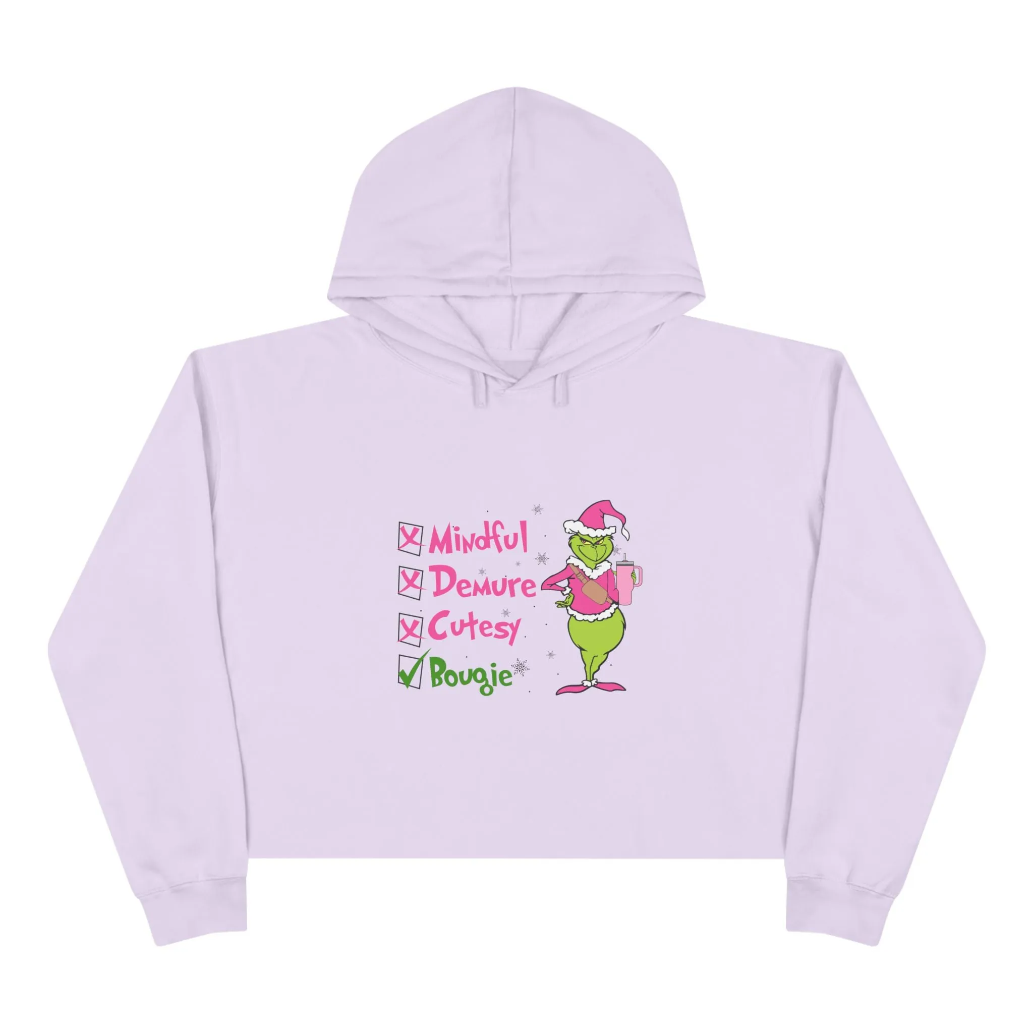 Grinch Cropped Hoodie