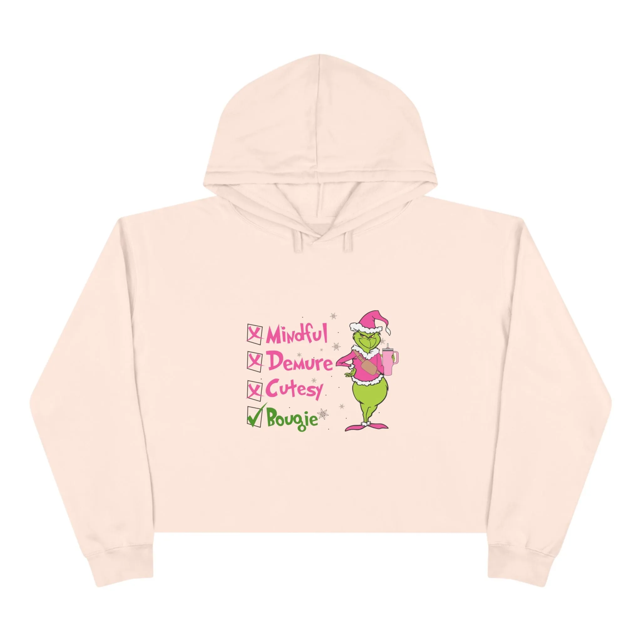 Grinch Cropped Hoodie