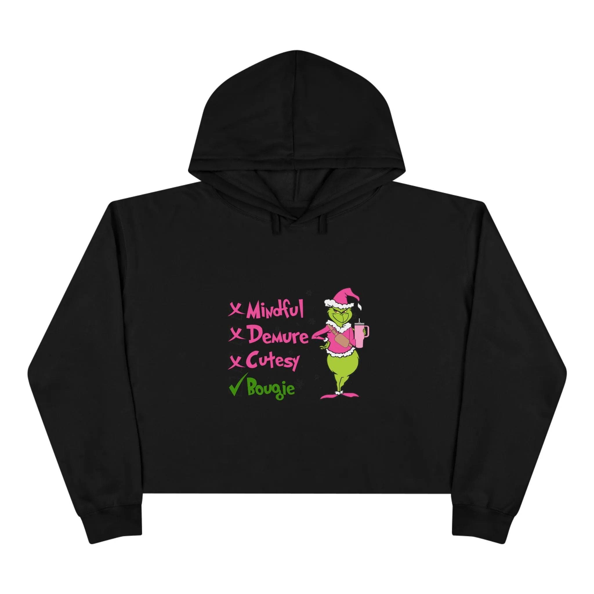 Grinch Cropped Hoodie