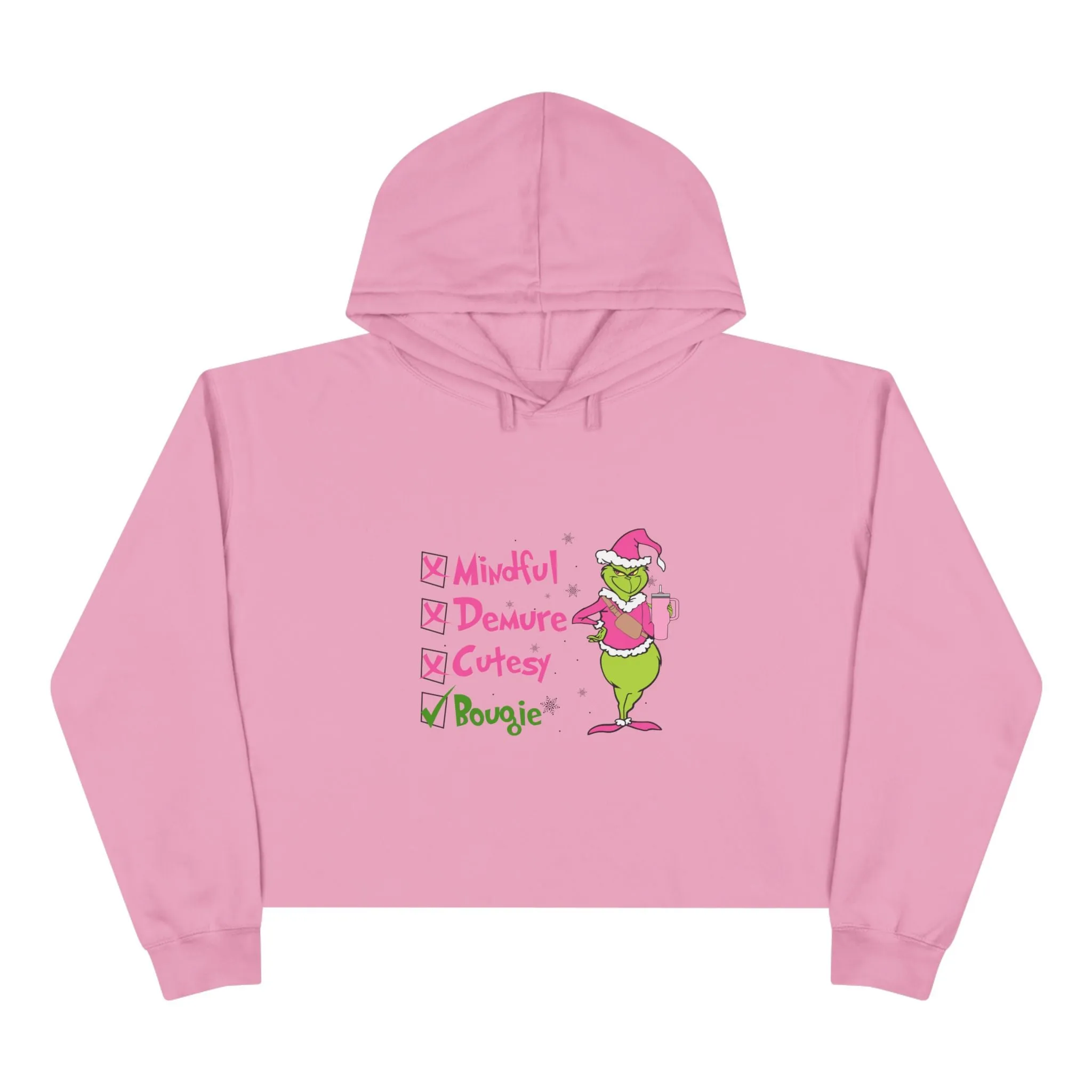 Grinch Cropped Hoodie