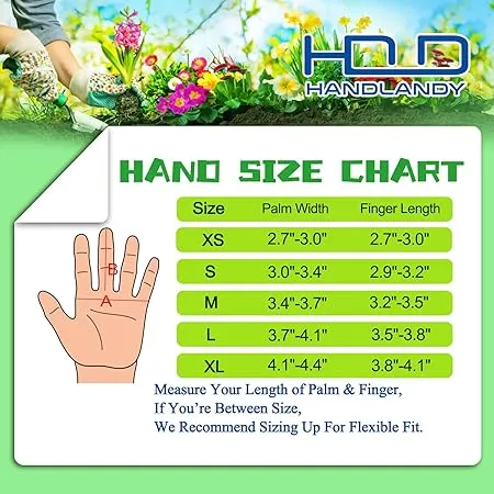 Handlandy Men Women Gardening Pruning Gloves Thorn Proof Pigskin 1601