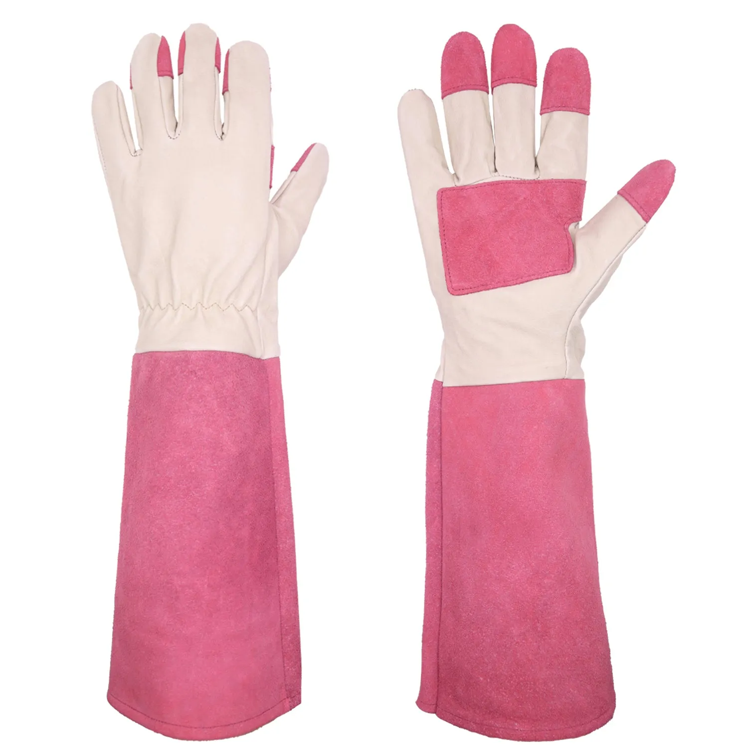 Handlandy Men Women Gardening Pruning Gloves Thorn Proof Pigskin 1601