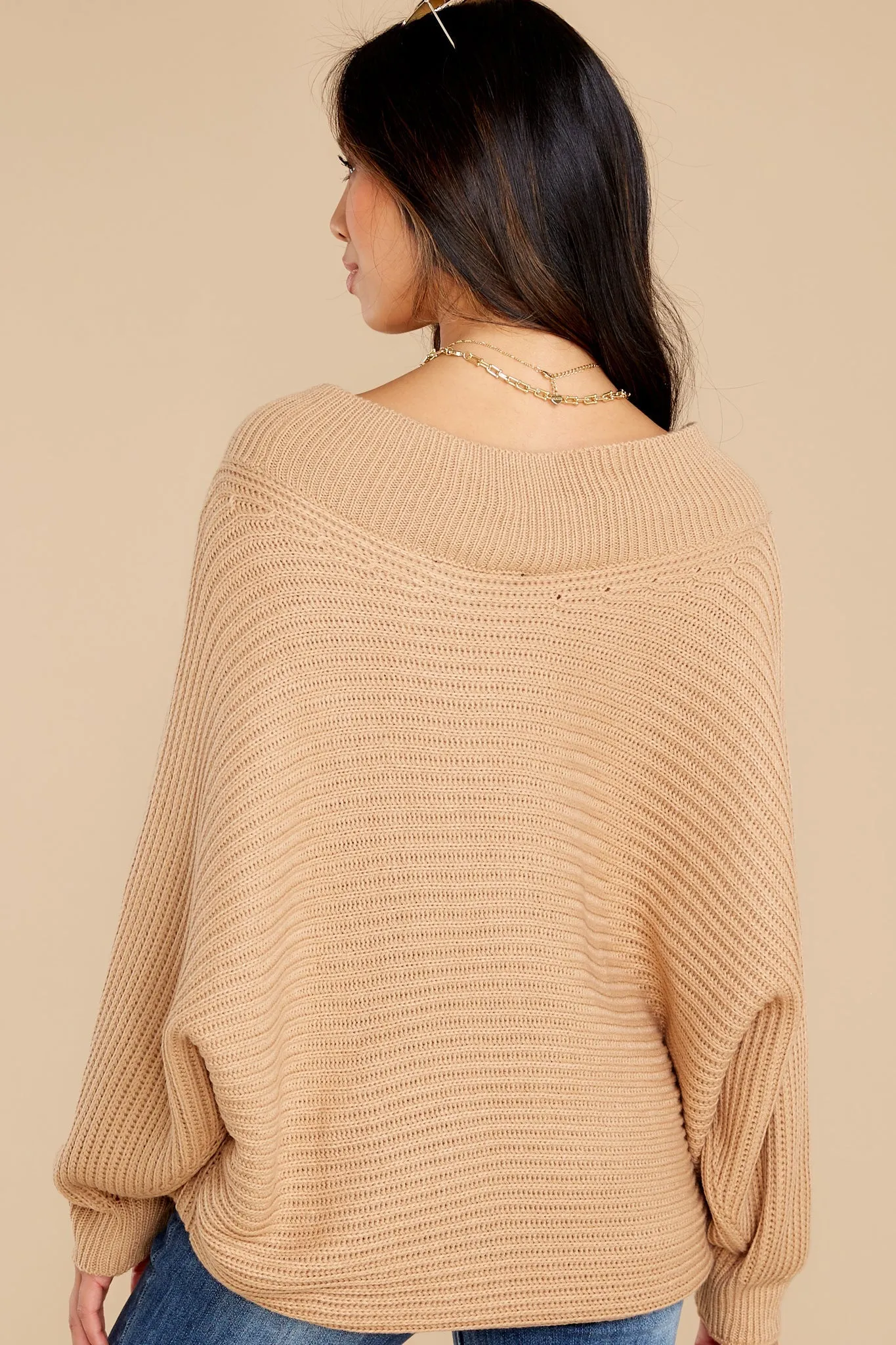 Heartwarming Feeling Tan Sweater