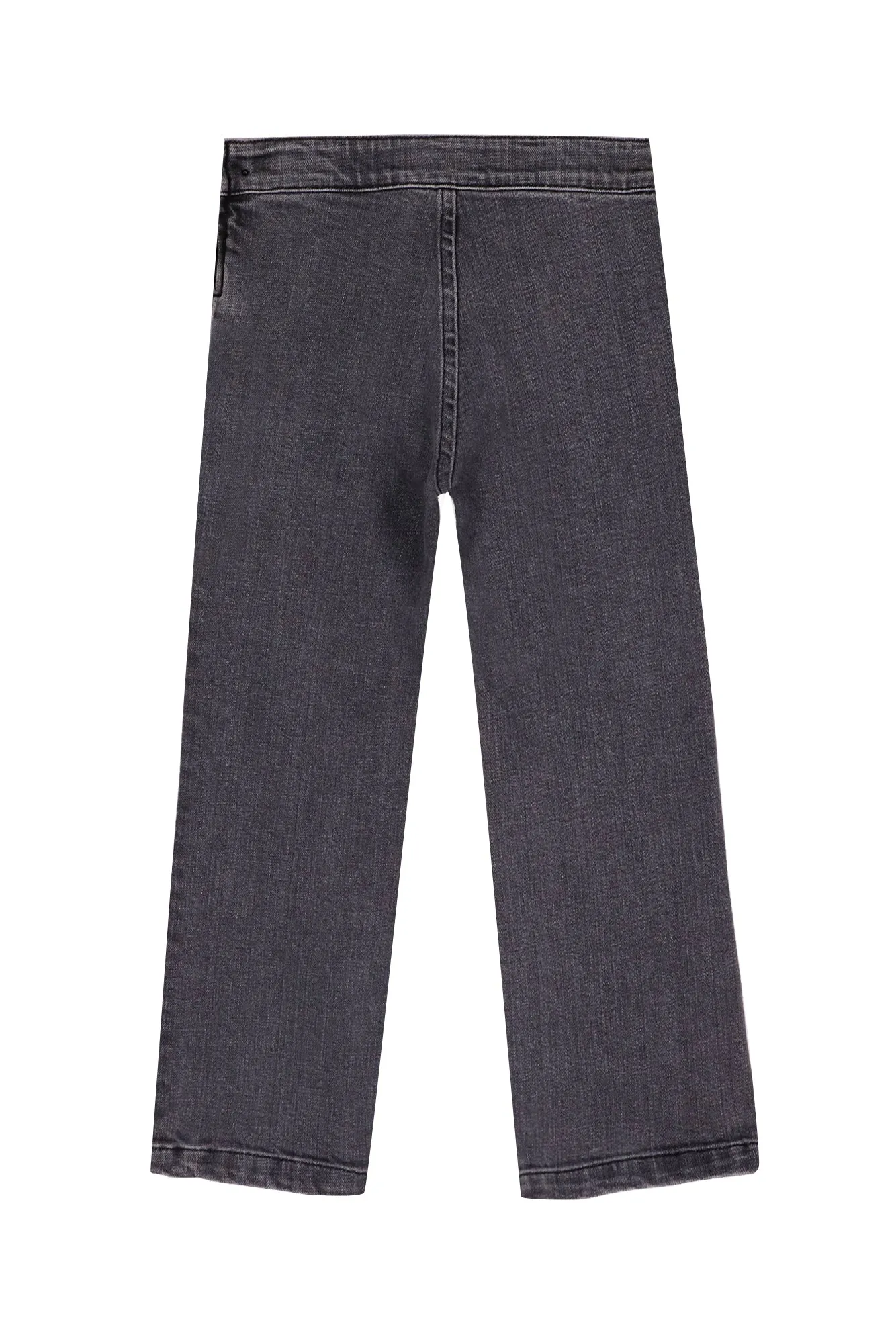 Heather Scallop Pocket Gray Jeans