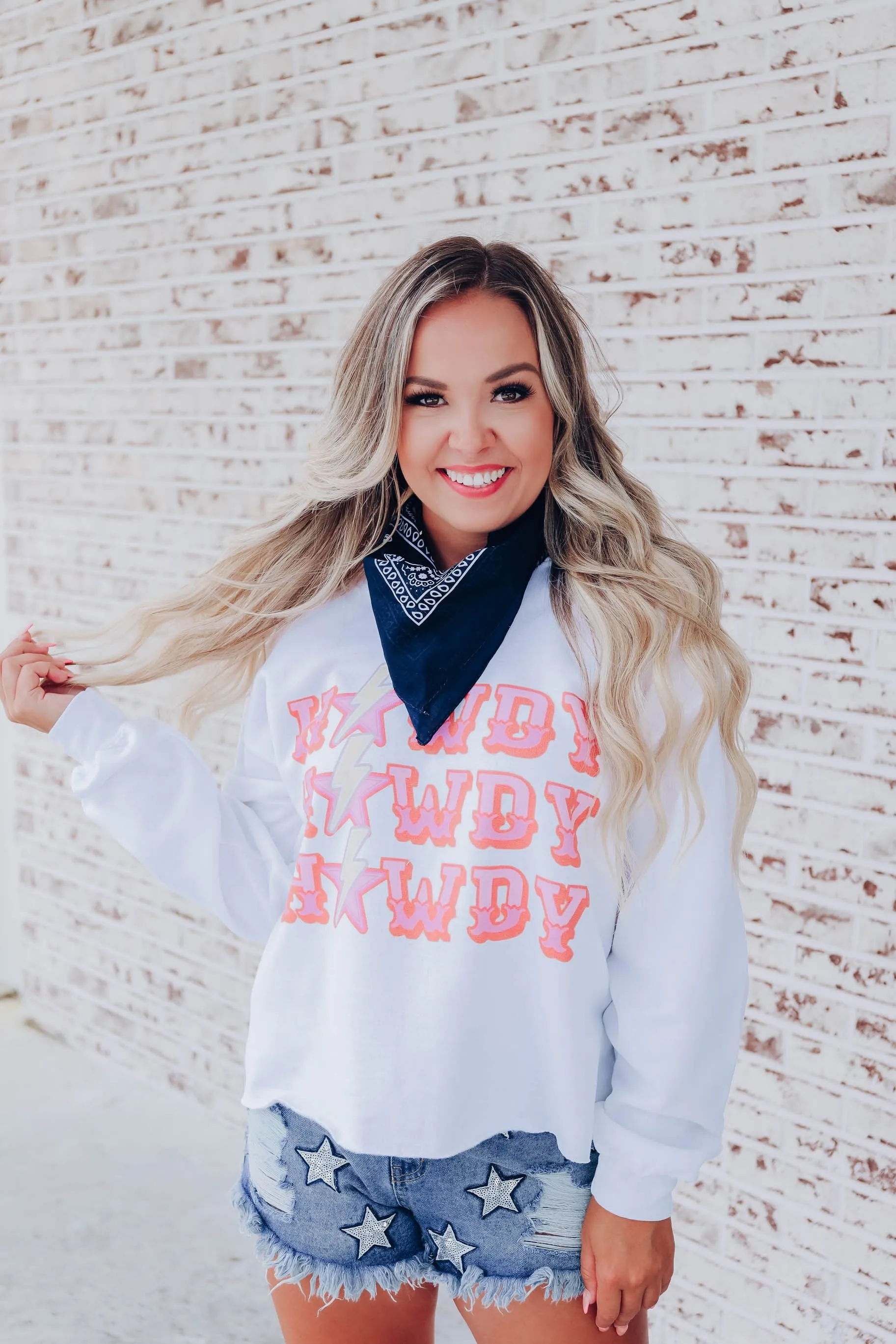 Howdy Neon Graphic Sweatshirt