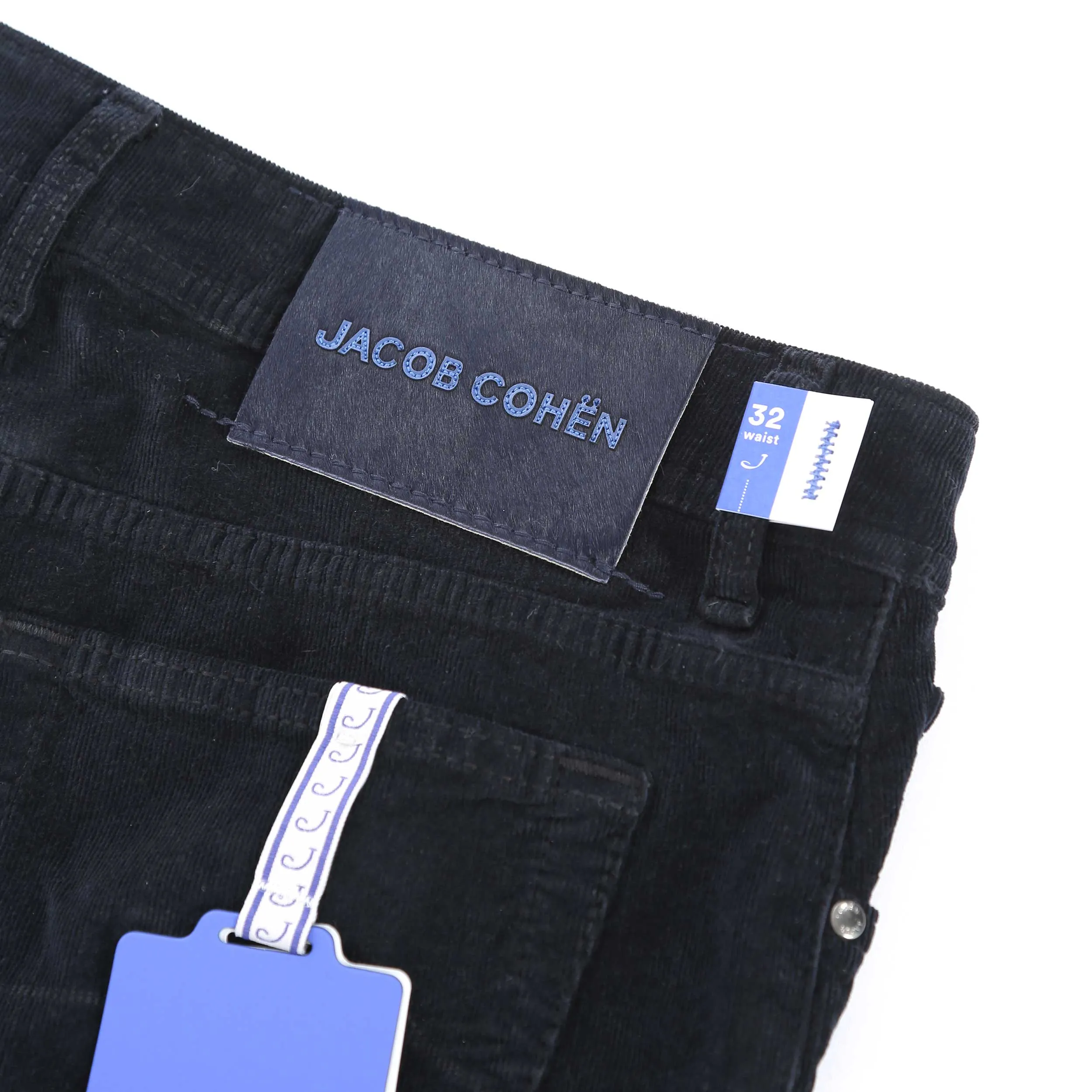 Jacob Cohen Bard Needle Cord in Navy