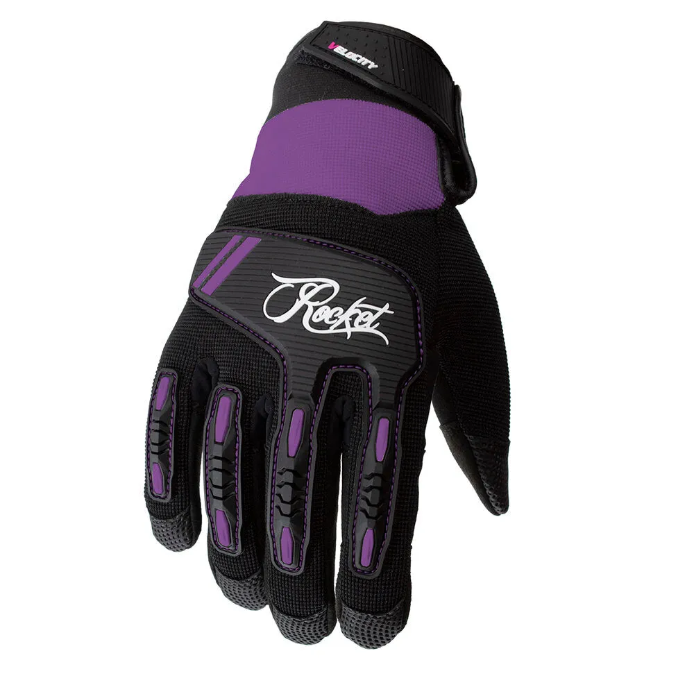 Joe Rocket Ladies Velocity 3.0 Textile Gloves Black/Purple