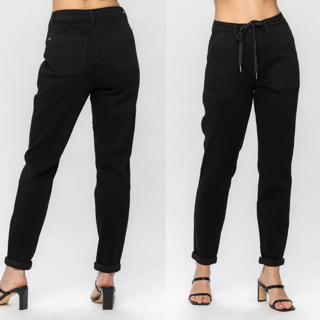 Judy Blue High Waist Jet Black Jogger