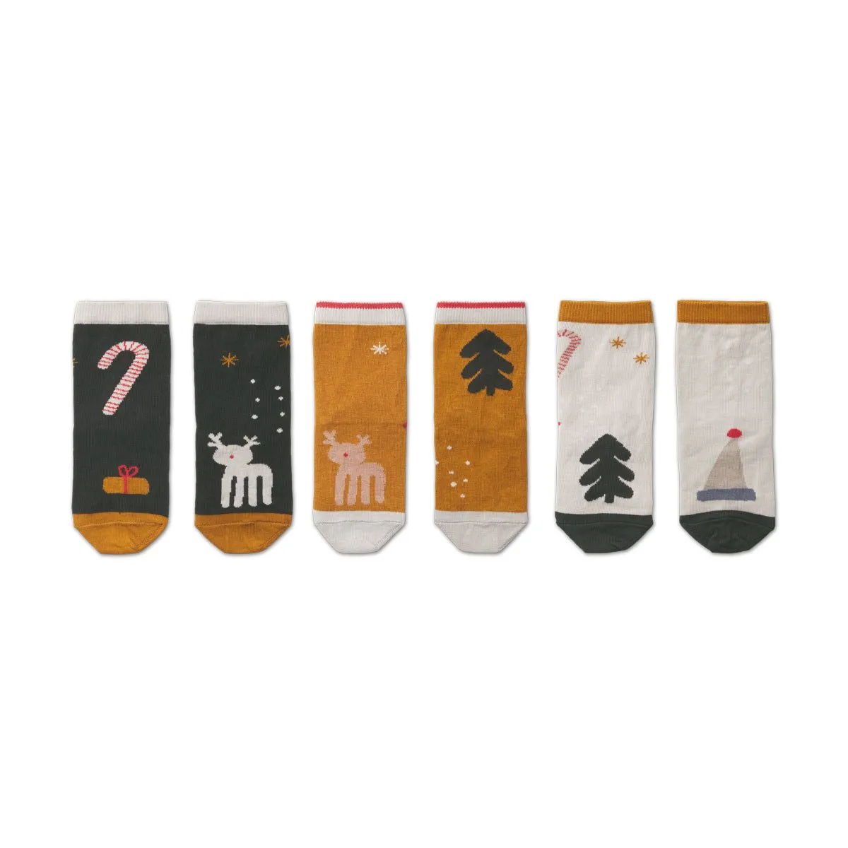 Liewood, Silas Cotton Socks 3 Pack - Holiday Mix